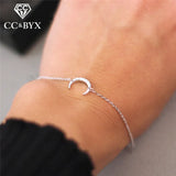 Moon Adjustable Charm Bracelet Stainless Steel CCB053