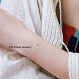 Moon Adjustable Charm Bracelet Stainless Steel CCB053
