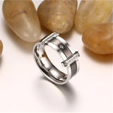 Stainless Steel Couple Rings Romantic Wedding Party Gift CC1282