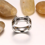 Stainless Steel Couple Rings Romantic Wedding Party Gift CC1282