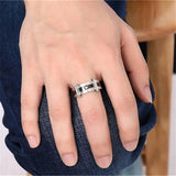 Stainless Steel Couple Rings Romantic Wedding Party Gift CC1282