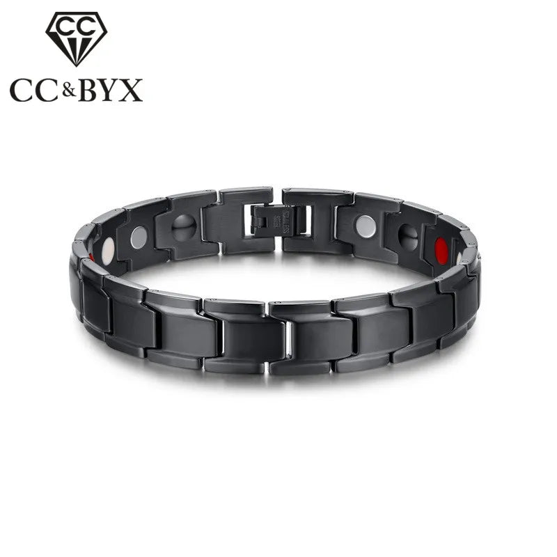 Vintage Stainless Steel Magnet Bracelet for Men SBRM-009