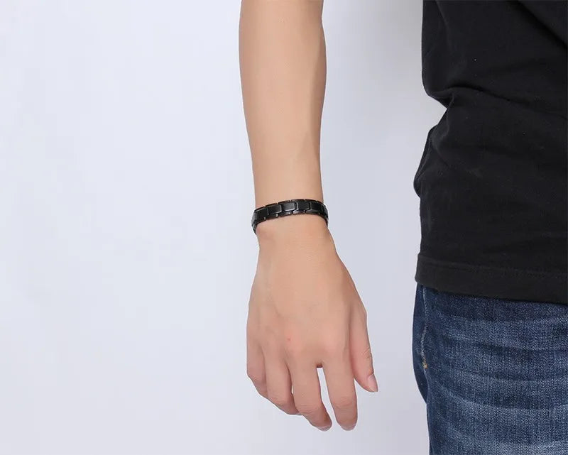 Vintage Stainless Steel Magnet Bracelet for Men SBRM-009