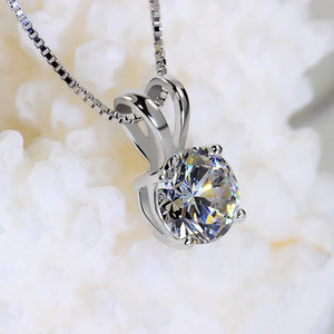 CC Sterling CZ Stone Bridal Wedding Necklace CCN002