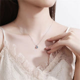 CC Sterling CZ Stone Bridal Wedding Necklace CCN002
