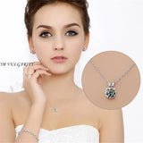 CC Sterling CZ Stone Bridal Wedding Necklace CCN002