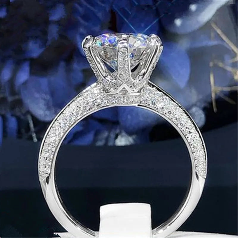Sterling Silver Rings Women Wedding Engagement Fine Jewelry CC1628