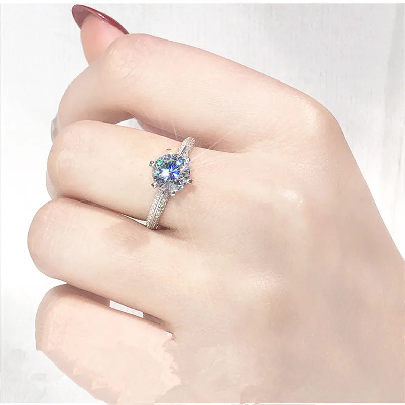 Sterling Silver Rings Women Wedding Engagement Fine Jewelry CC1628