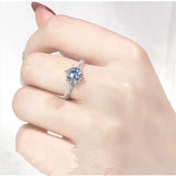 Sterling Silver Rings Women Wedding Engagement Fine Jewelry CC1628