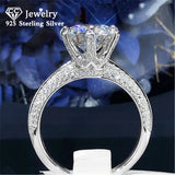 Sterling Silver Rings Women Wedding Engagement Fine Jewelry CC1628
