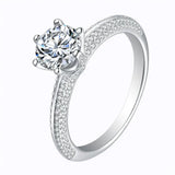 Sterling Silver Rings Women Wedding Engagement Fine Jewelry CC1628