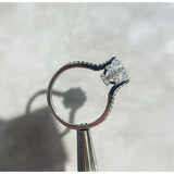 Plated Cubic Zirconia Stone Wedding Engagement Ring for Women