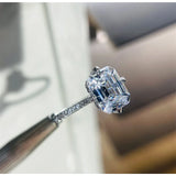 Plated Cubic Zirconia Stone Wedding Engagement Ring for Women