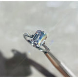 Plated Cubic Zirconia Stone Wedding Engagement Ring for Women