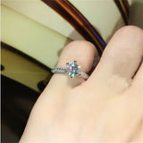 Sterling Silver Zirconia Bridal Wedding Ring CC1628