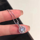 925 Silver CZ Stud Earrings Romantic Wedding Jewelry