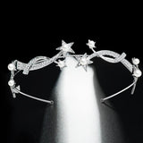Star Shape Wedding Tiara Bridal Headpiece Crown HS107