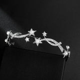 Star Shape Wedding Tiara Bridal Headpiece Crown HS107