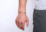 CC Titanium Stainless Steel Health Stone Bracelet for Men