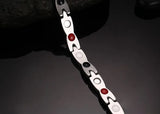 CC Titanium Stainless Steel Health Stone Bracelet for Men