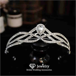 CC Crown Women Hair Accessories Wedding Hairwear Bridal Headpiece Jewelry