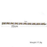 Geometric Shape Stainless Steel Magnetic Bracelet
