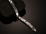 Geometric Shape Stainless Steel Magnetic Bracelet
