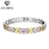Geometric Shape Stainless Steel Magnetic Bracelet