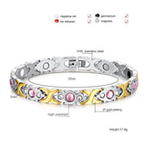 Geometric Shape Stainless Steel Magnetic Bracelet