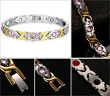 Geometric Shape Stainless Steel Magnetic Bracelet