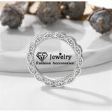 Baroque CZ Lace Bead Ring Bridal Wedding Bijoux CC1618