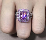 Colorful CZ Ring Bridal Wedding Engagement Bijoux CC3104