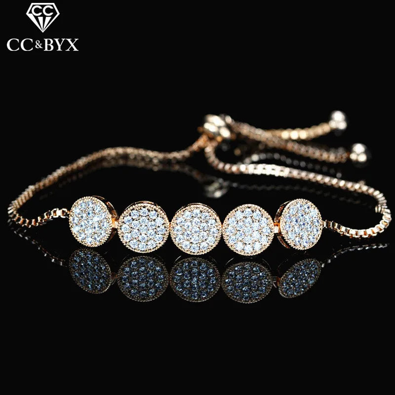 CZ Wedding Bracelet Bangle Shine Cubic Zirconia Accessory