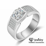 Men's Wedding Band Promise Ring Engagement Jewelry CC681