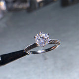CC Women Wedding Rings Cubic Zircona 1ct Plated Bridal Engagement Ring CC1628