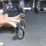 CC Women Wedding Rings Cubic Zircona 1ct Plated Bridal Engagement Ring CC1628