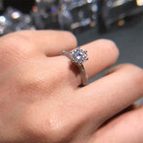 CC Women Wedding Rings Cubic Zircona 1ct Plated Bridal Engagement Ring CC1628