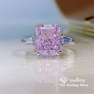 CC Women's Pink Romantic Engagement Wedding Ring