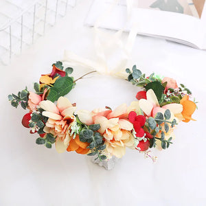 Floral Wedding Hairband for Women Bridal Headdress