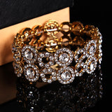 Austrian Crystal Bracelet Bangles for Women Wedding Party Jewelry