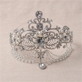 Water Drop Frontlet Rhinestone Hairband for Bridal Jewelry