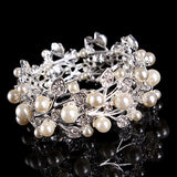 Pearl Bracelets Bangles for Women Bridal's Engagement Bijoux E009
