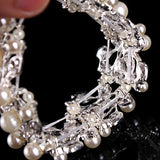 Pearl Bracelets Bangles for Women Bridal's Engagement Bijoux E009