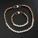 CCB Ball Splice Pearl Beaded Choker Necklace Punk Unisex Jewelry