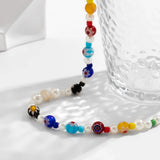 CCB and Pearl Beads Choker Necklace Men Beaded Chain Necklace Jewelry