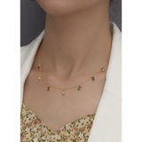 925 Sterling Silver Zircon Necklace for Women Wedding Party