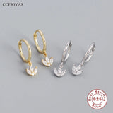 925 Silver Clear Zircon Drop Earrings for Women Geometric Horse eye CZ Jewelry