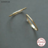 925 Sterling Silver Slim Ring Stackable Rings for Women