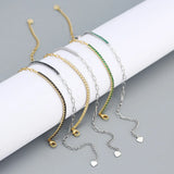 925 Silver Zircon Bracelet, Retro Niche Jewelry
