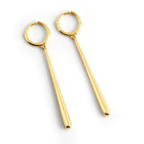925 Silver Long Drop Earrings Punk Rock Exaggerated Drop-shaped Earrings